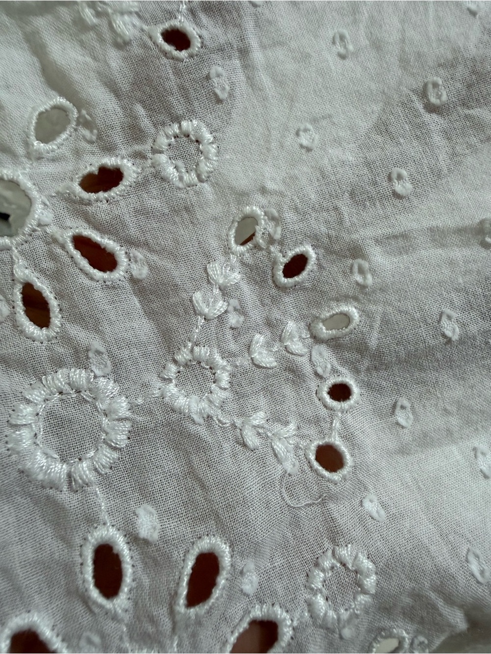 GAP White Eyelet Ruffle Midi Dress - Picture 5 of 5